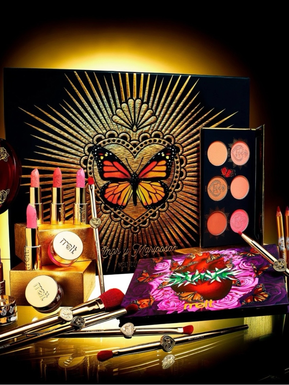 Melt Cosmetics Butterfly Gold & Pink Makeup Collection